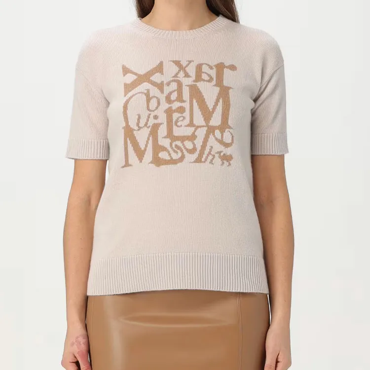 'S MAX MARA Logo Intarsia Crewneck Top-2