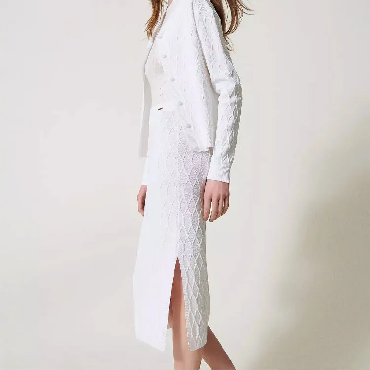 Twinset Lozenge Skirt-3