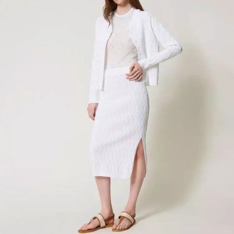 Twinset Lozenge Skirt-1