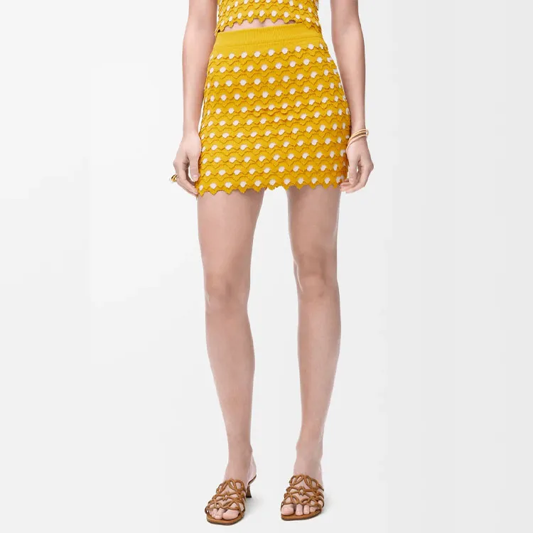 LOEWE Paula's Ibiza Casual Short Skirts Women's Yellow-1