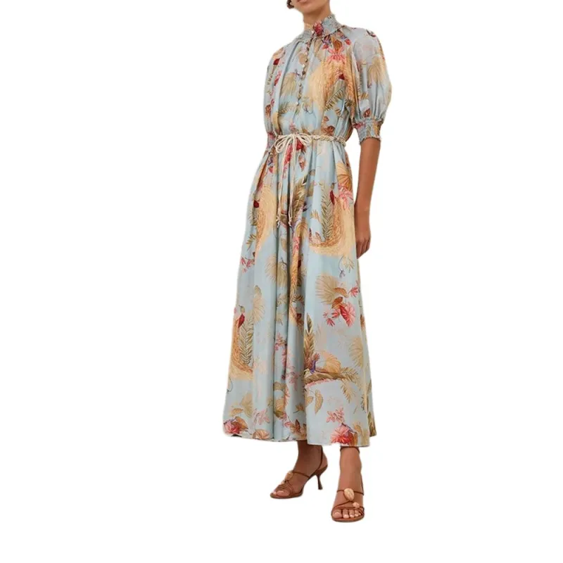Zimmermann SS25 Short Sleeved Dress Women's Multicolor-4
