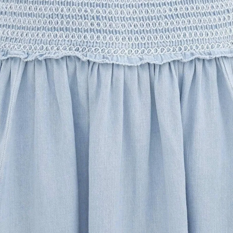 Zimmermann SS25 Denim Long Skirt Women's Blue-5