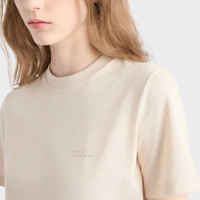 PRADA T Shirt Women's Pink Mist White-4