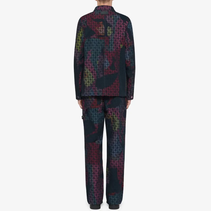 Givenchy SS25 Monogram 72 Denim Jacket Men's Multicolor-2