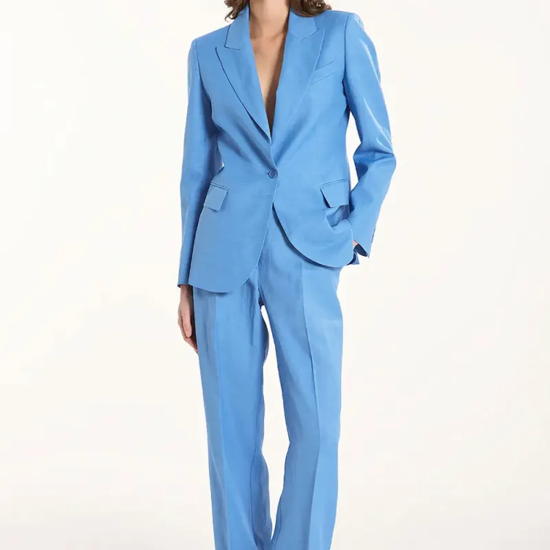 PAROSH Business Suit Coat Women's Blue-1