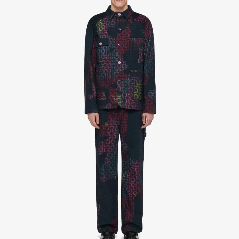 Givenchy SS25 Monogram 72 Denim Jacket Men's Multicolor-1