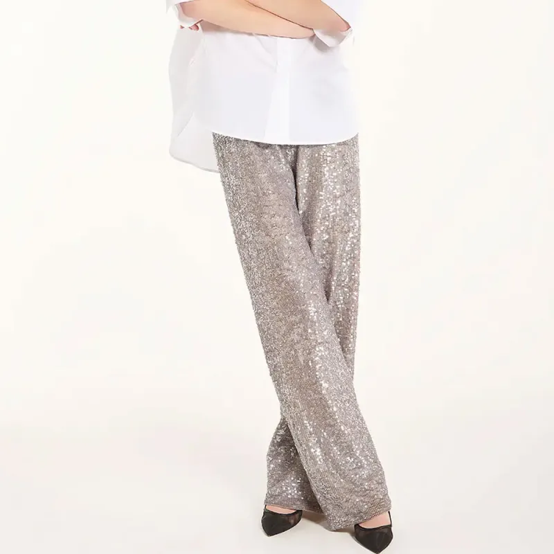 PAROSH Casual Pants Women's White-3