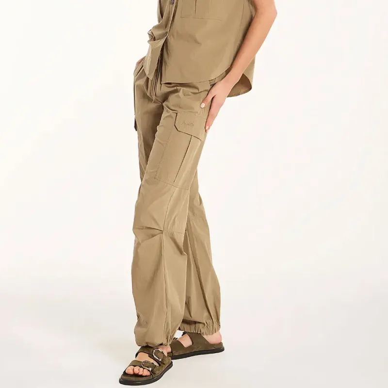 PAROSH Cargo Pants Women's Khaki-3