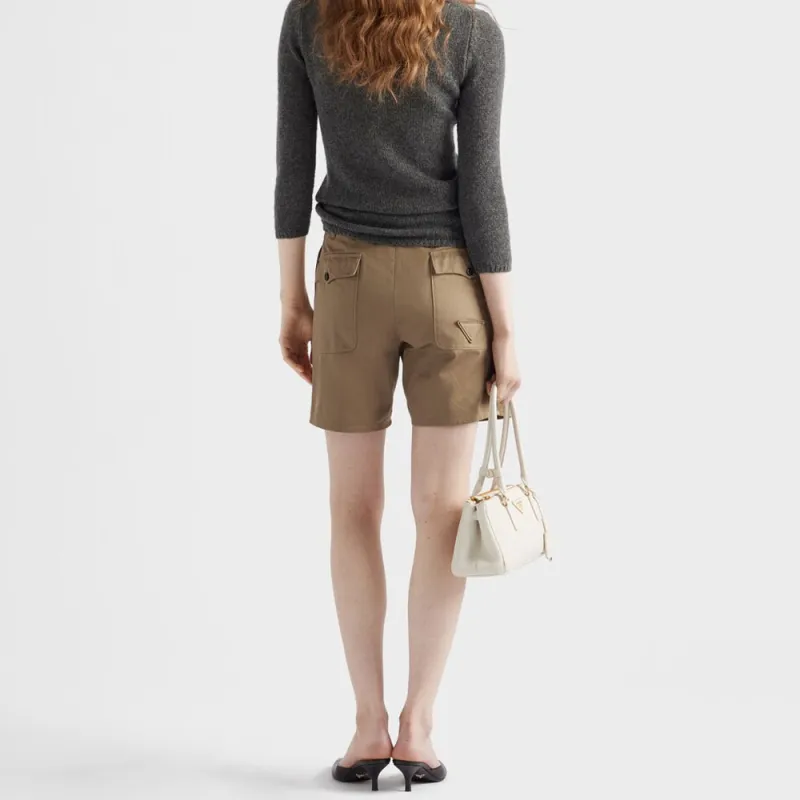 PRADA Casual Shorts Women's Mud Gray-2