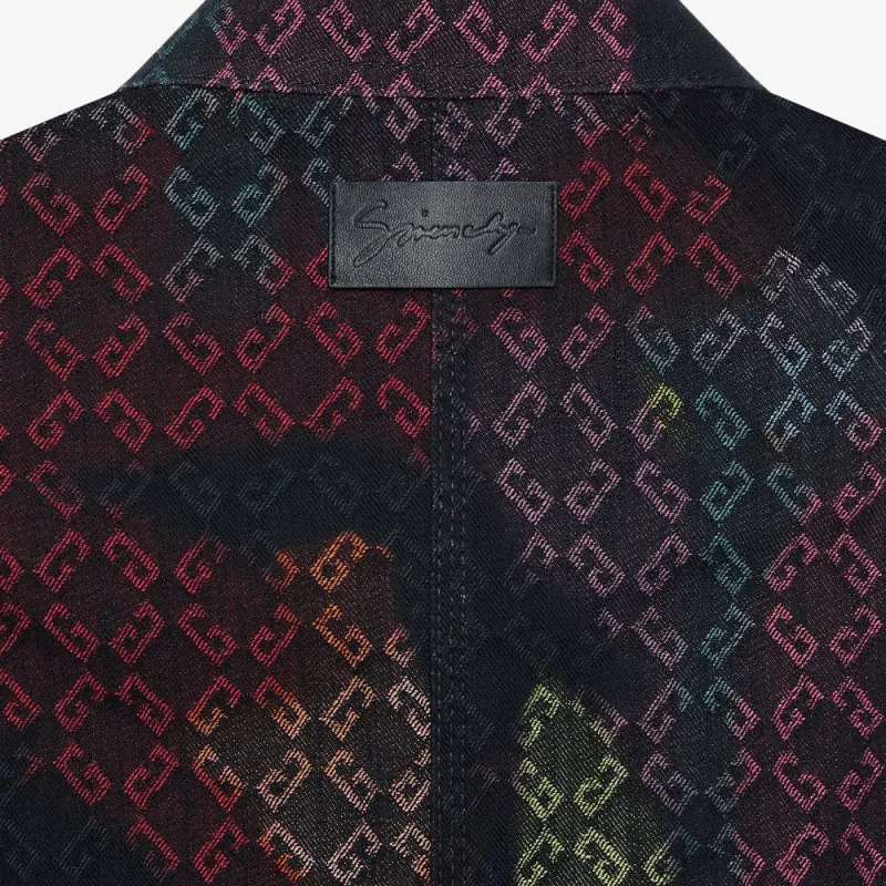 Givenchy SS25 Monogram 72 Denim Jacket Men's Multicolor-3