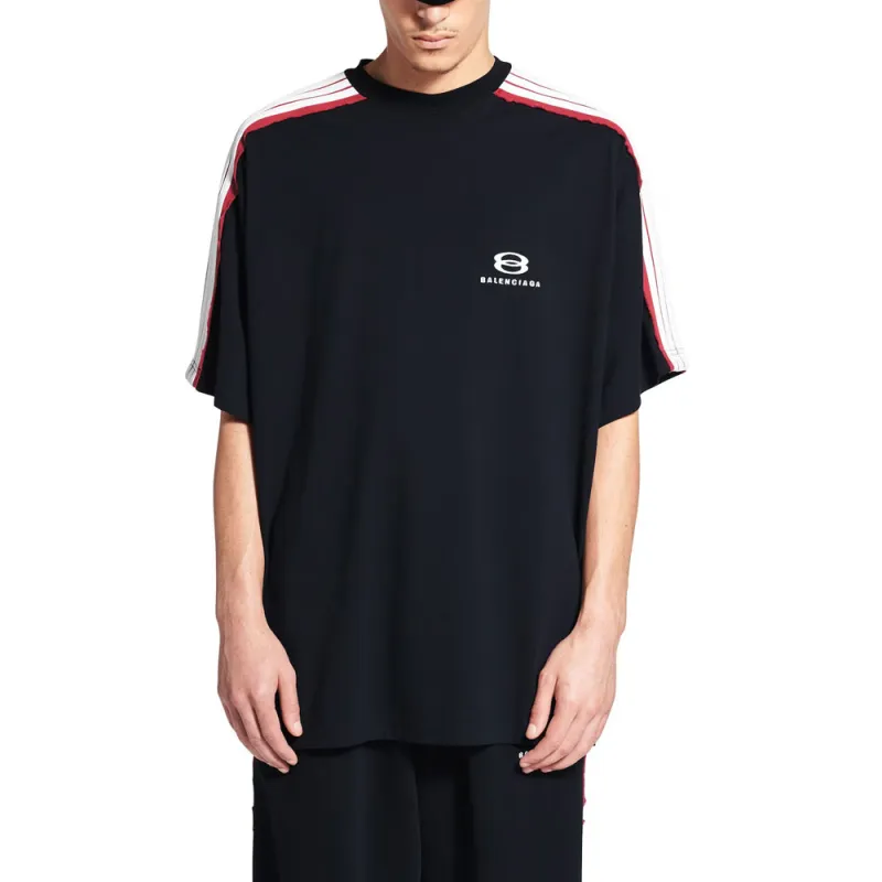 Balenciaga Unity Sports Icon T Shirt Loose Fit Unisex Black-2