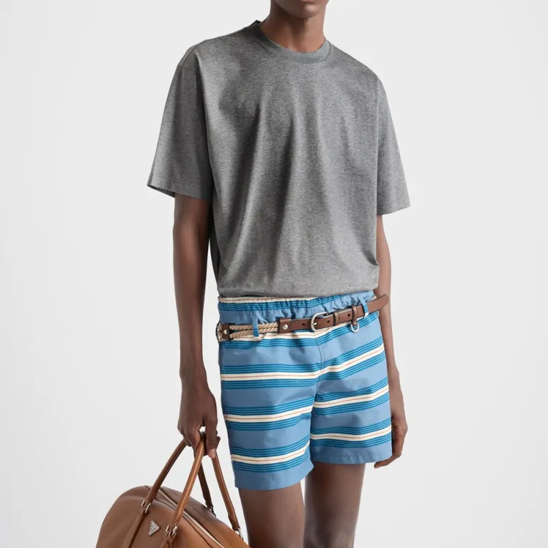 PRADA T Shirts Men Slate Gray-3
