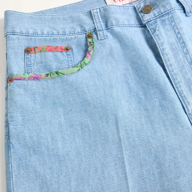 Valentino SS25 Denim Shorts Men's Blue-2