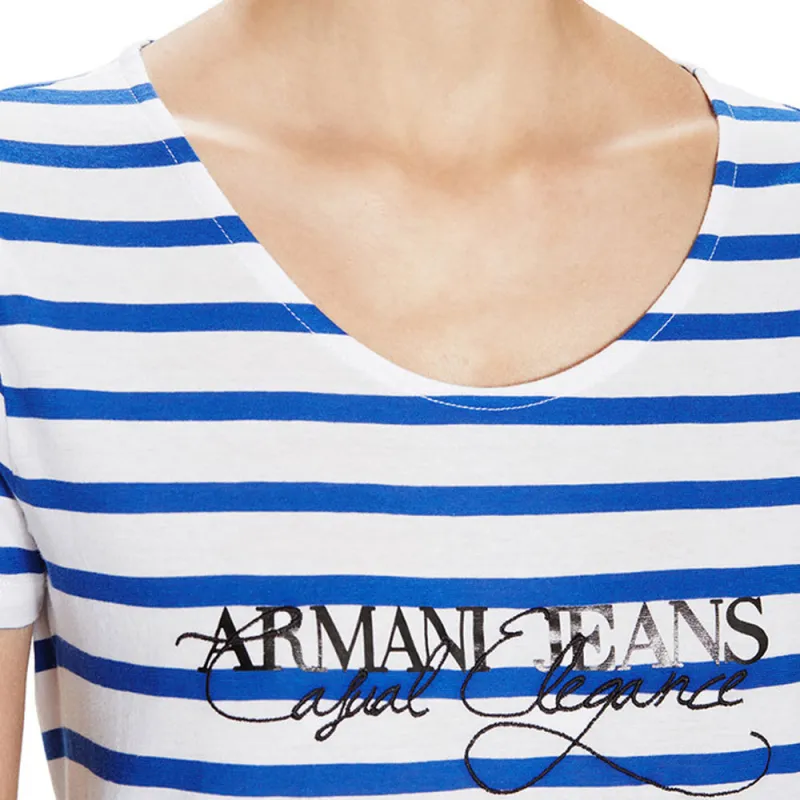 ARMANI JEANS Regular T Shirt Women's Blue-2