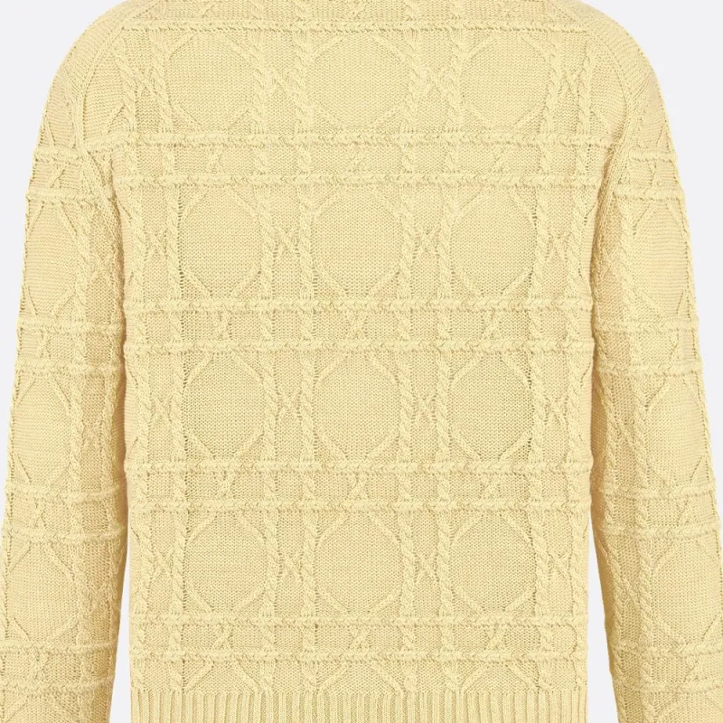 DIOR Cashmere Sweater Men's Yellow-2
