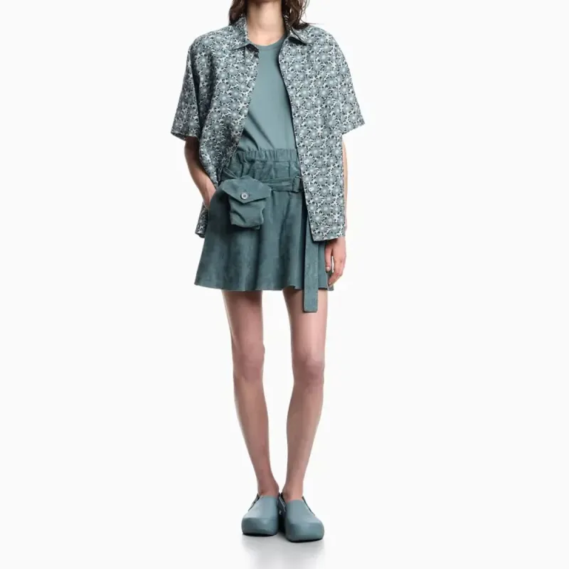 EMPORIO ARMANI Short sleeved Viscose blend Shirt With All over Print From The Peace Capsule Collection-3