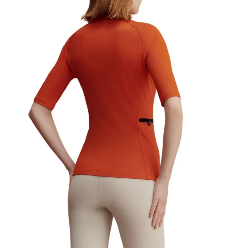 HERMES Raglan Sleeve T Shirt Women's Orange-1