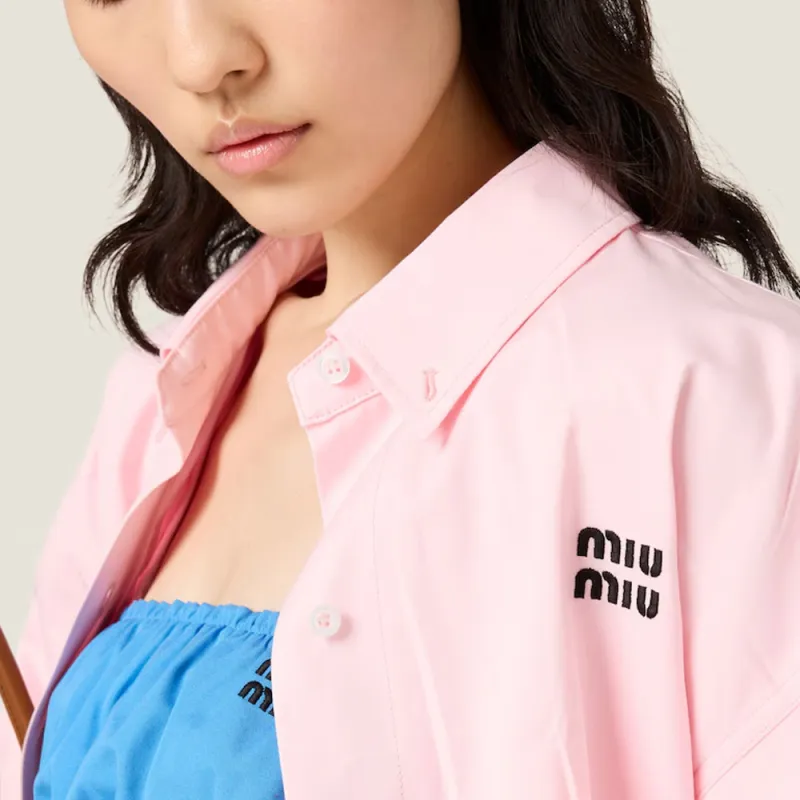MIU MIU Poplin Shirt Jacket-4