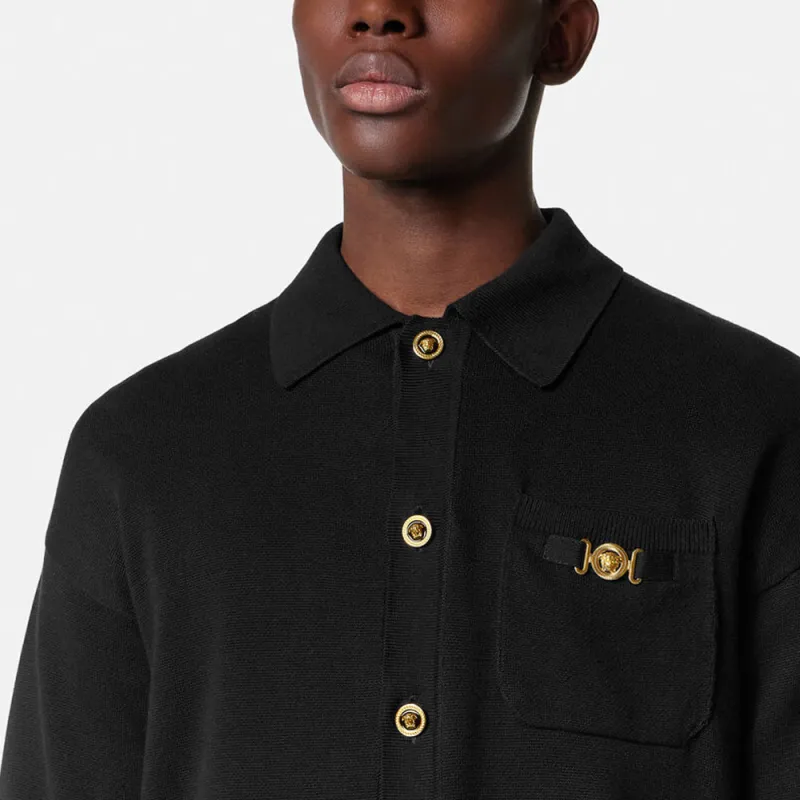 VERSACE MEDUSA BIGGIE Series SS25 Knitwear Men's Black-4