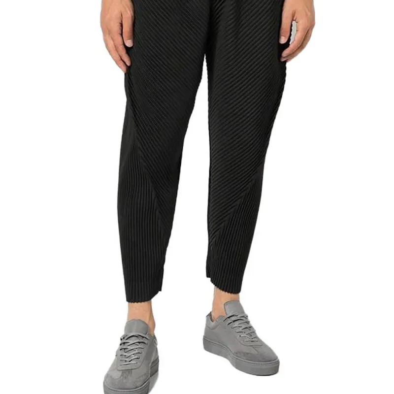 Homme Plissé Issey Miyake SS23 Casual Pants Men's Black-3