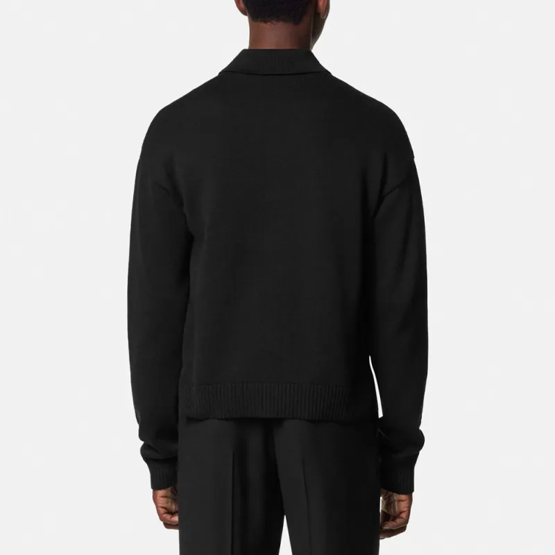 VERSACE MEDUSA BIGGIE Series SS25 Knitwear Men's Black-2