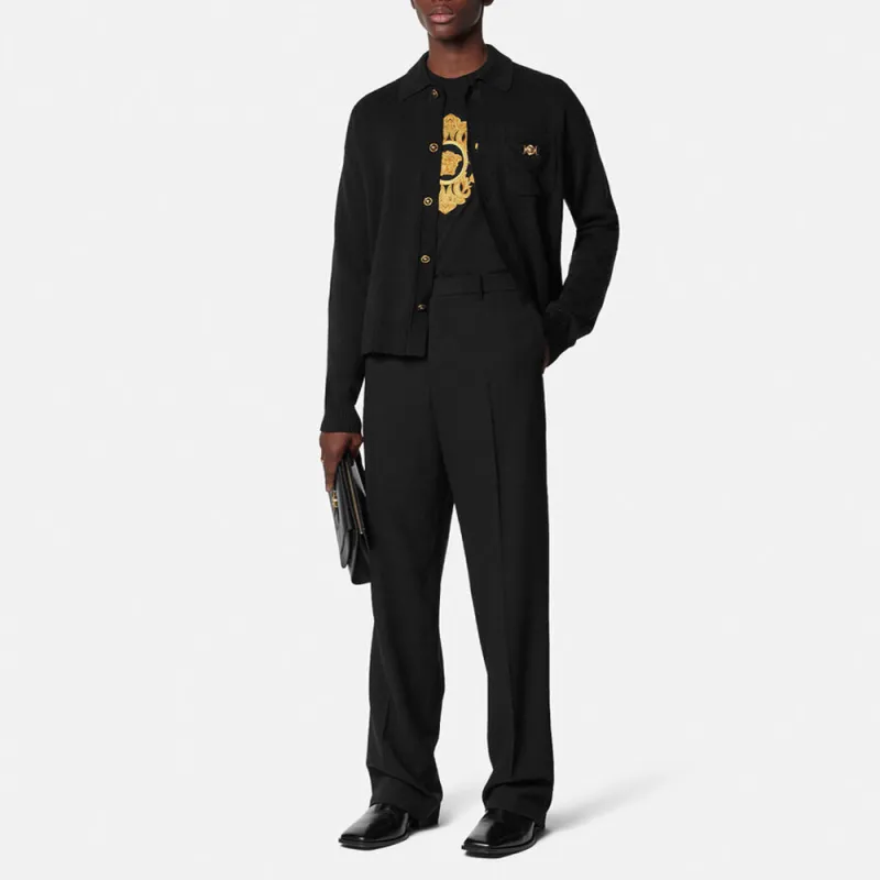 VERSACE MEDUSA BIGGIE Series SS25 Knitwear Men's Black-1
