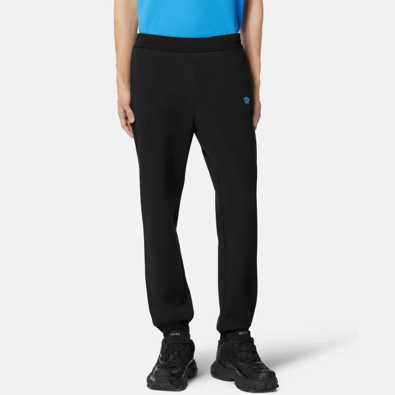 VERSACE Cotton Embroidered logo Sweatpants-1
