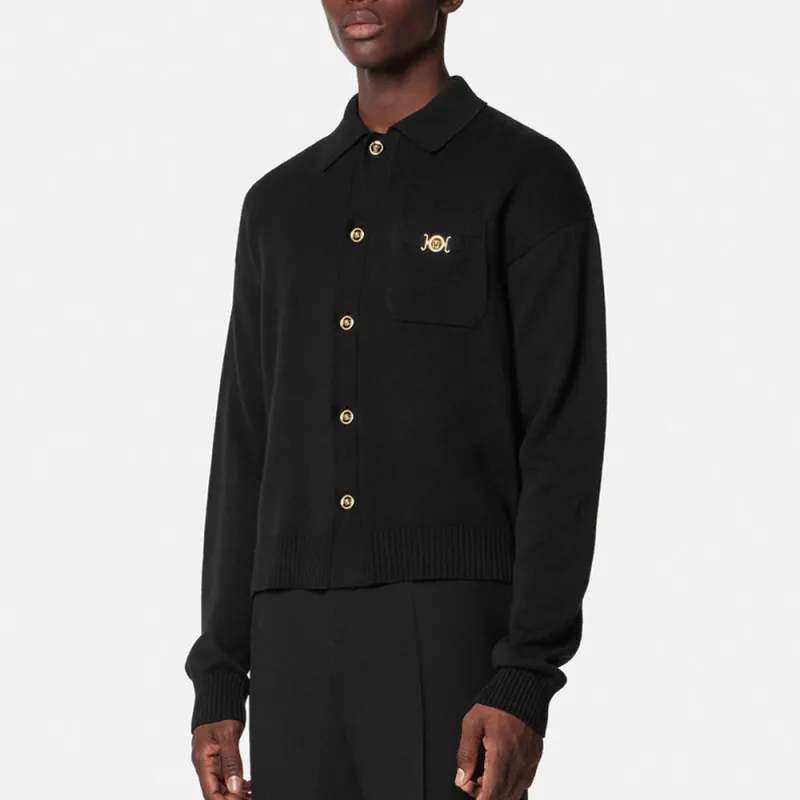 VERSACE MEDUSA BIGGIE Series SS25 Knitwear Men's Black-3