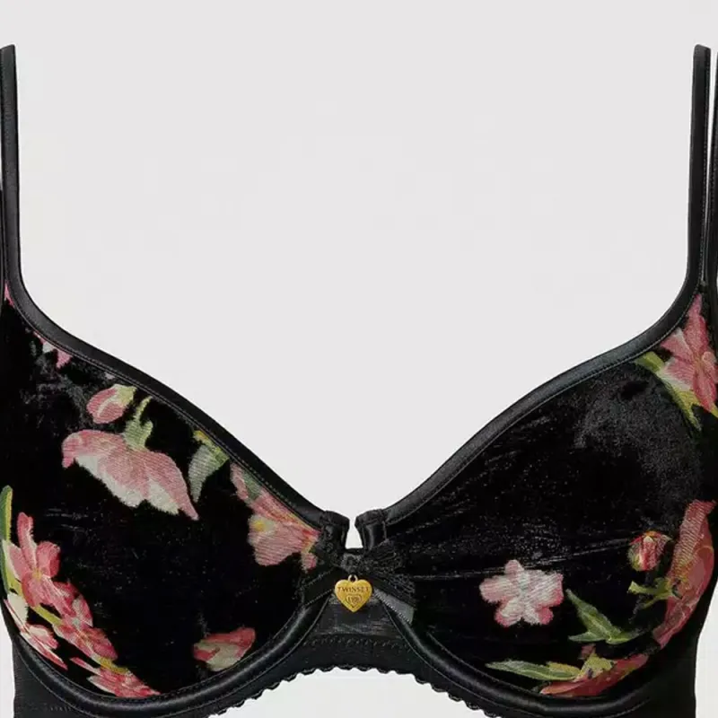 Twinset Velvet Underwire Bra-4