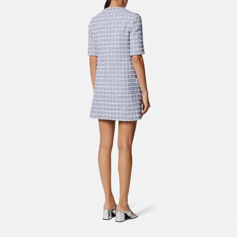 VERSACE Tweed A line Mini Dress-2