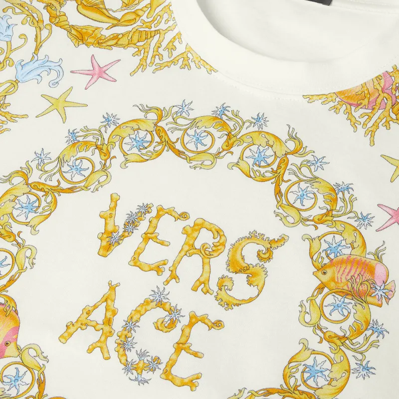 VERSACE Underwater Barocco Crop T shirt-2