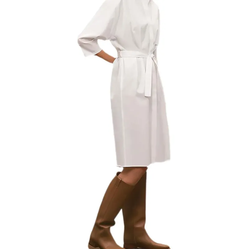 HERMES FW22 Long Sleeved Dress Women's White-2