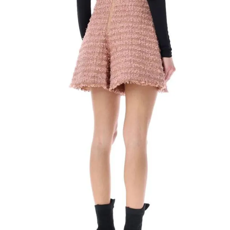 BALMAIN Buttoned Tweed Shorts-3