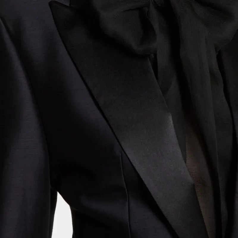 DSQUARED 2 V Neck Single Breasted Blazer-4