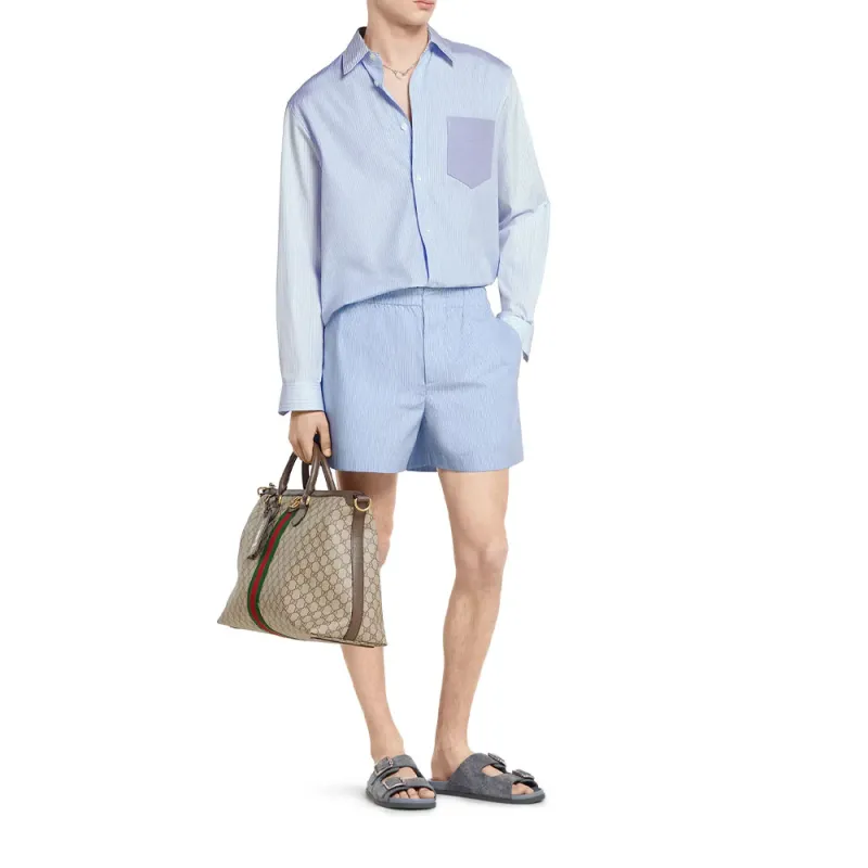 GUCCI FW25 Shirt Men's Light Blue-2