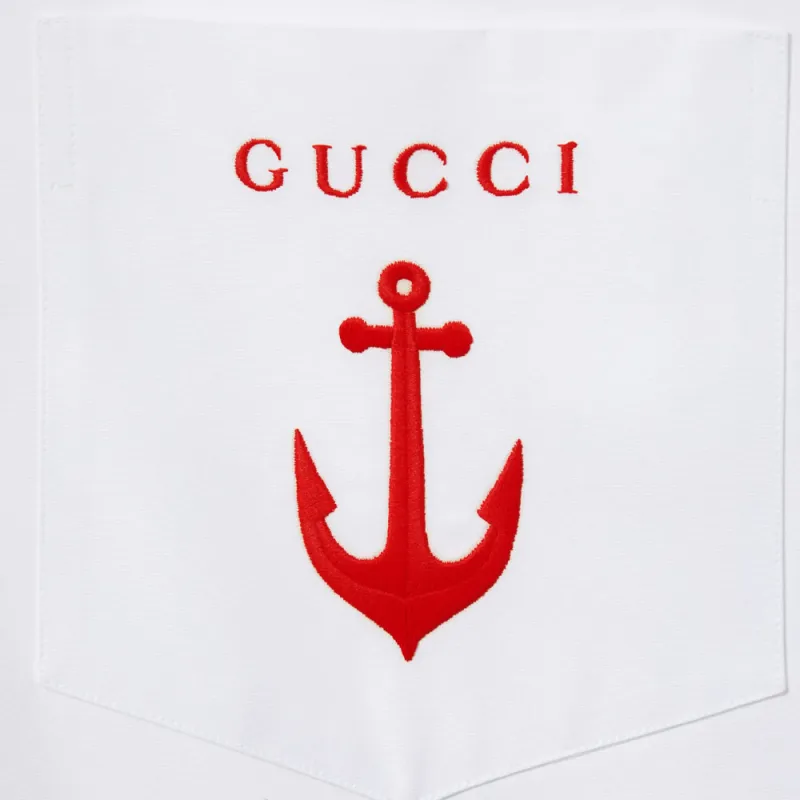 GUCCI Shirts Men White-5