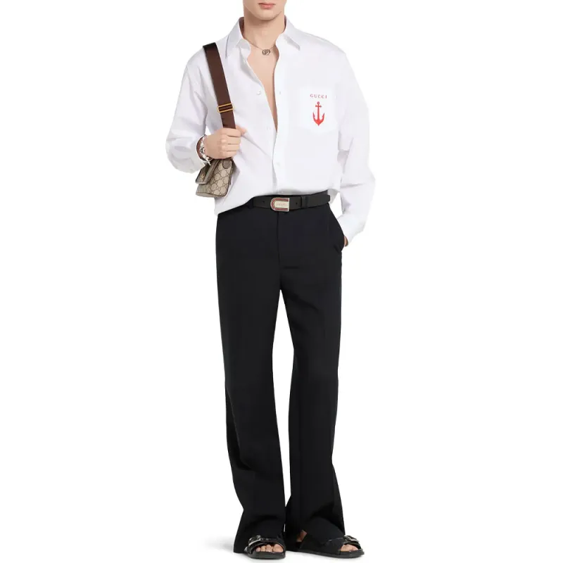 GUCCI Shirts Men White-2