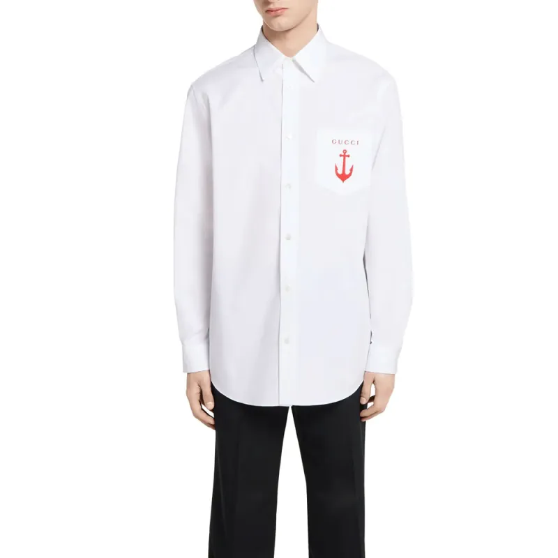 GUCCI Shirts Men White-1