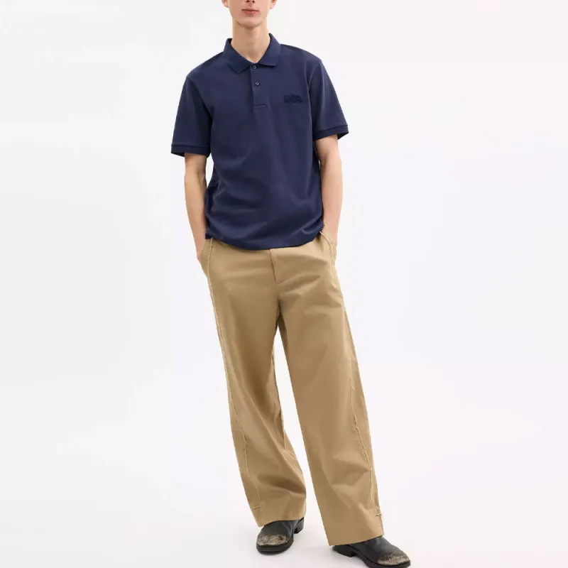 COACH Polo Shirt Men's Navy Blue-1