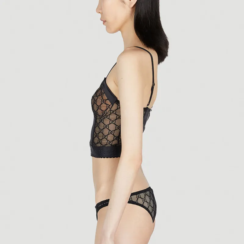 GUCCI Gg Tulle Corset Top-3