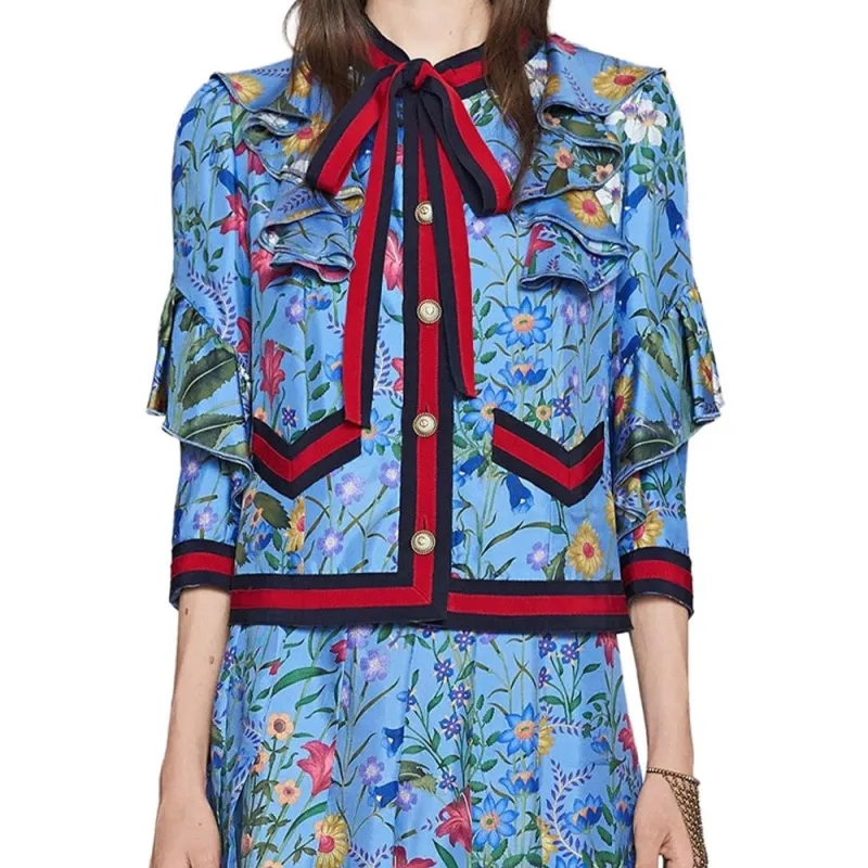 GUCCI Shirts Women's Blue-2