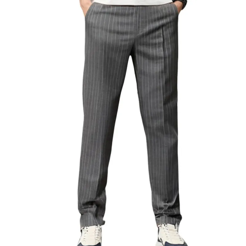 CELINE Classic Pants In Striped Wool-3