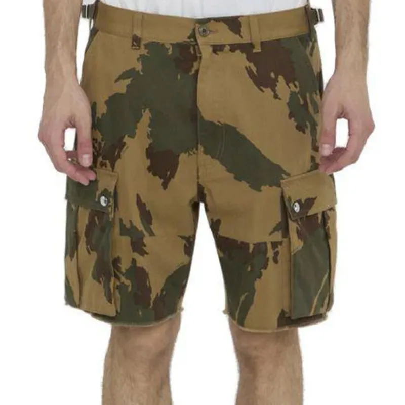 CELINE Camouflage Cargo Shorts-2
