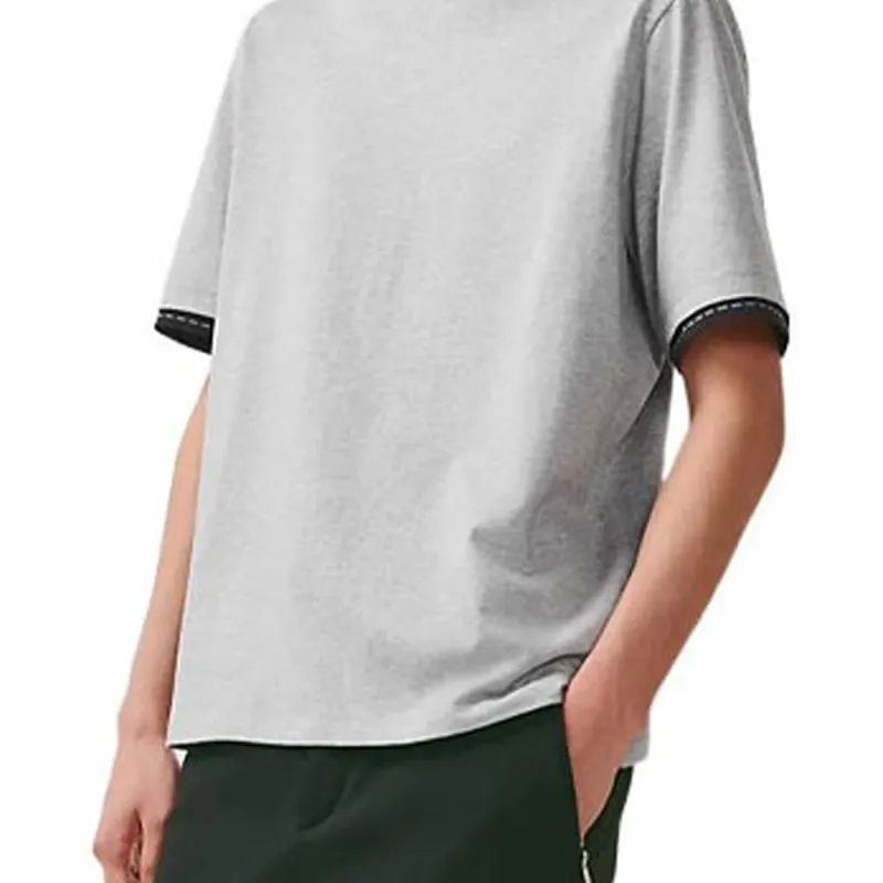 HERMES T Shirts Men Gray-3