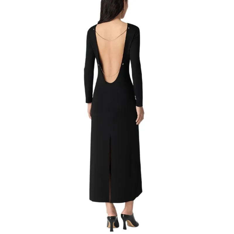 Bottega Veneta SS25 Long Sleeved Dress Women's Black-1