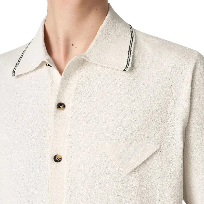 Bottega Veneta SS25 Shirt Men's White-3