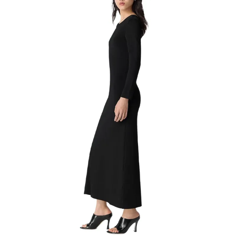 Bottega Veneta SS25 Long Sleeved Dress Women's Black-2