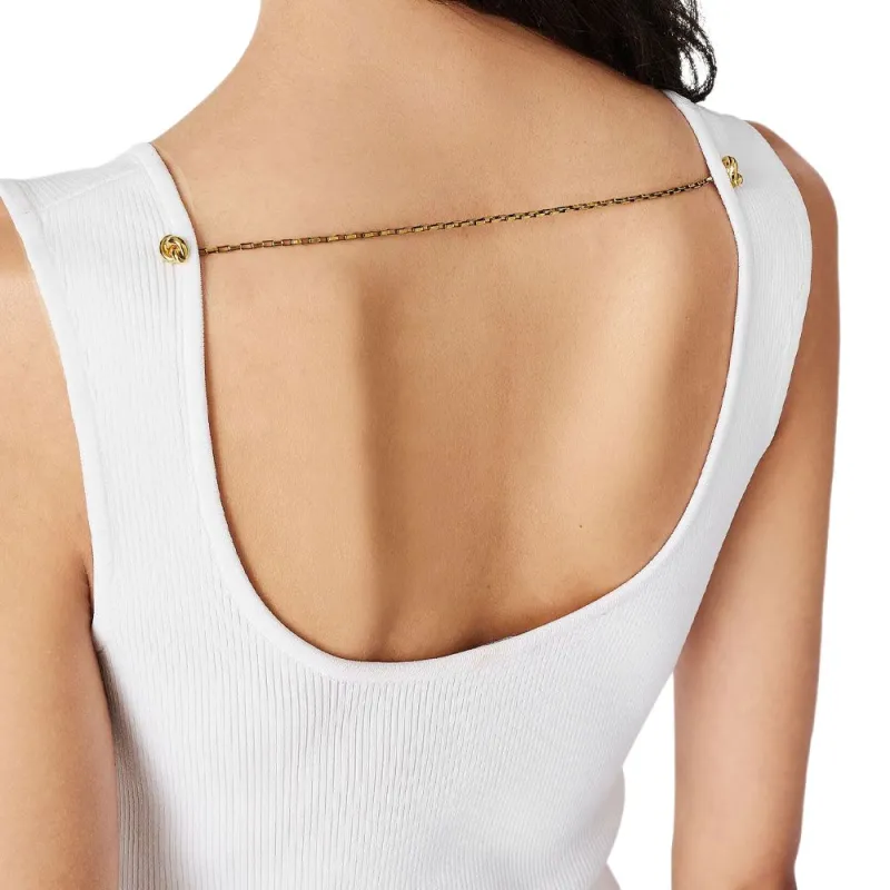 Bottega Veneta SS25 Sleeveless Dress Women's White-3