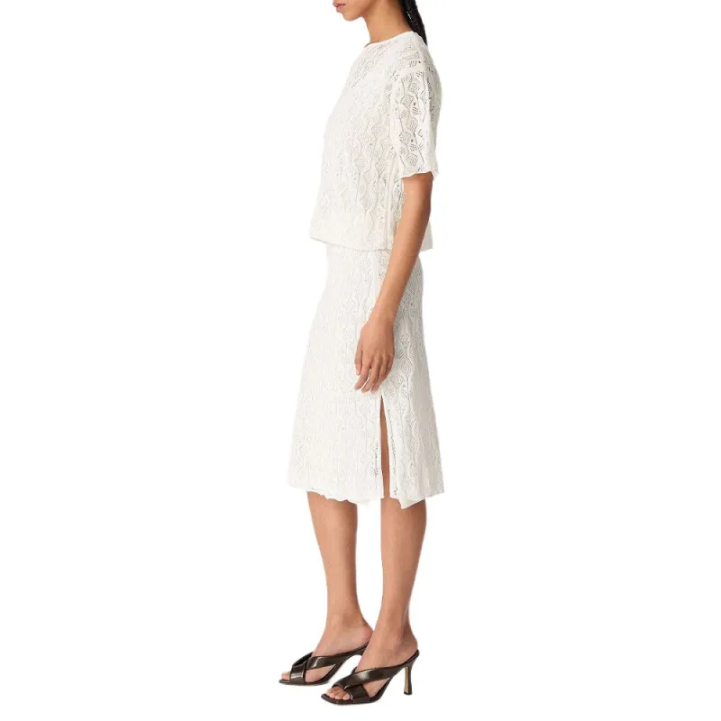 Bottega Veneta SS25 Casual Long Skirt Women's White-2