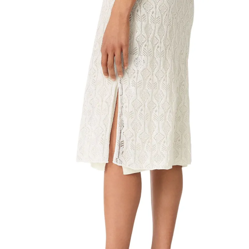 Bottega Veneta SS25 Casual Long Skirt Women's White-4